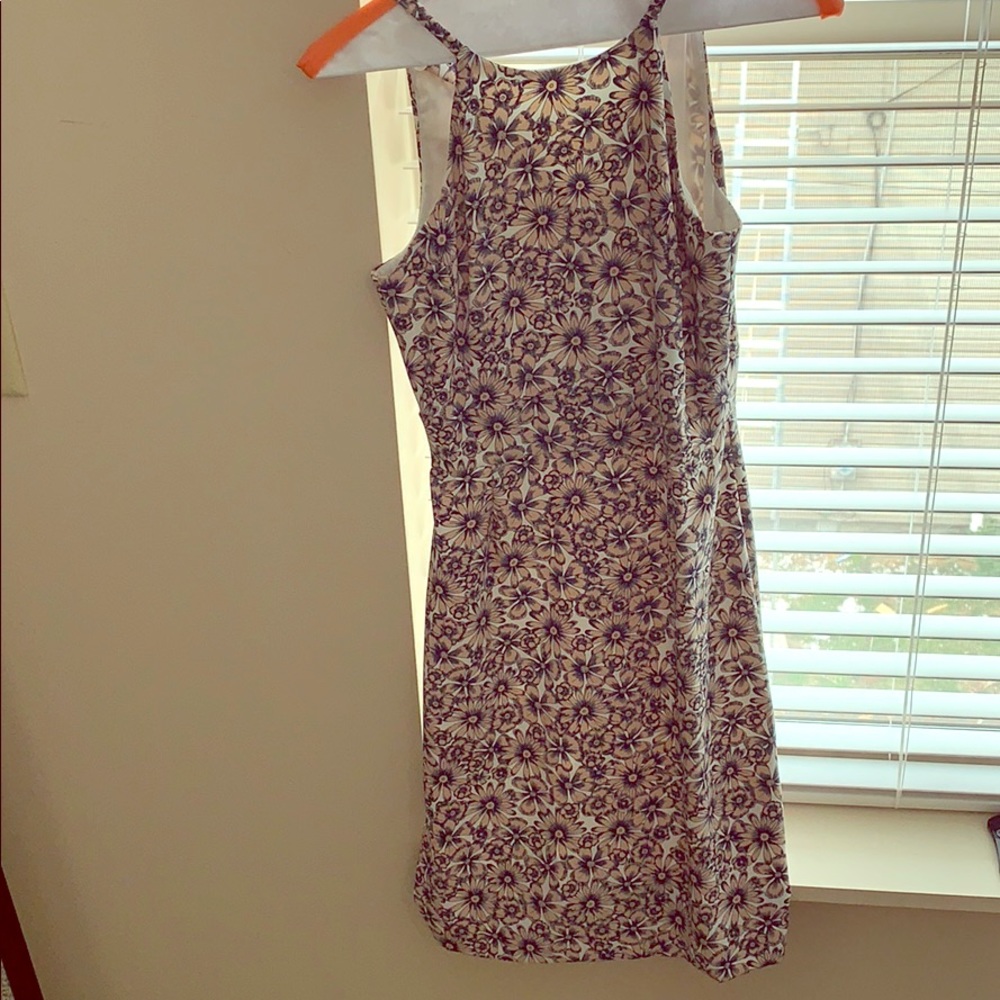 NWT BR - Petite 00 Halter Floral Prints Dress